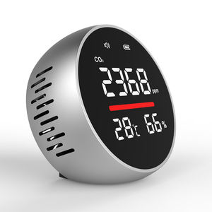Alta precisão da qualidade do ar monitor interior CO2 temperatura e umidade detector LED tela metal + ABS material uso familiar - Product Image 3