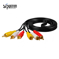 Cable de Datos para Cámara SIPU de Alta Velocidad BNC Banana RCA con Cubierta de PVC y Trenzado para HDTV 1080P