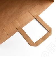 Bolsa de Envío de Papel Kraft Ecológica Personalizada con Asa, Laminación Mate, Grabado en Relieve, para Camisetas y Ropa, Reciclable