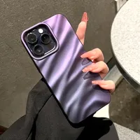 Coque de téléphone antichoc souple à motif ondulé pour iPhone 17 16 11 12 13 14 15 Pro Max Xs Max XR 7 8 Plus 17 Air