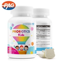 Complément alimentaire pour enfants : Soutien digestif et immunitaire – 60 comprimés à croquer de poudre de probiotiques Lactobacillus