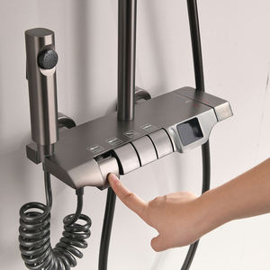 New Product Fashion High Quality <b>Bath</b> <b>Shower</b> <b>Set</b> Constant Temperature Digital Display Four Function Button <b>Shower</b> - Product Image 3
