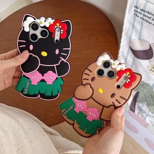 Coque de téléphone portable en silicone 3D motif chat mignon, étui en caoutchouc pour iPhone 11 12 13 14 15 16 17 Pro Max, vente en gros - Product Image 2