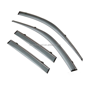Déflecteurs de vitres pare-pluie pour Subaru XV <span class=keywords><strong>Crosstrek</strong></span>, visières de porte de voiture, protection contre les intempéries, noir PC/PMMA, installation facile - Product Image 3