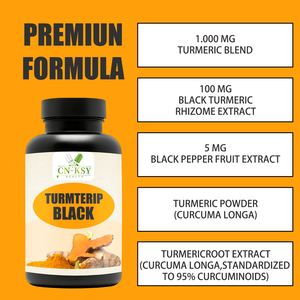 Complément alimentaire en capsules de curcuma noir OEM ODM, mélange exclusif, soutient la santé des articulations et stimule le métabolisme - Product Image 3