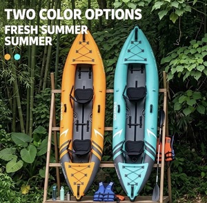 Kayak <span class=keywords><strong>gonflable</strong></span> tandem XingYu pour 2 personnes, bateau de pêche, radeau, canoë avec matériau PVC et design sit-on-top - Product Image 3