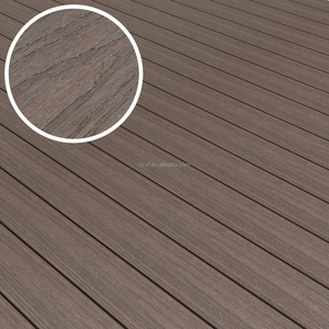 Tếch boong WPC Thiết kế ngoài trời không có chụp Gỗ nhựa composite sàn WPC Composite decking - Product Image 2