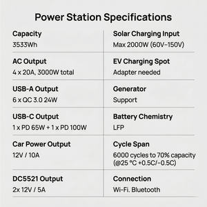 สถานีไฟฟ้าพกพา CATL เกรดอุตสาหกรรม 240V 6kW ความน่าเชื่อถือสูงสำหรับสภาพแวดล้อมที่รุนแรง - Product Image 2