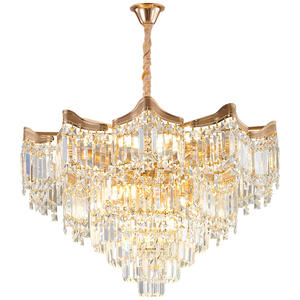 Nordic Living Room hang Lamp Modern Luxury Golden Crystal Chandelier Led for Living Room Bedroom - Product Image 6