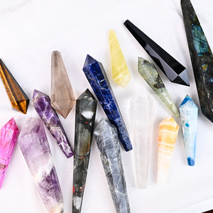 Venta al por mayor de tallado manual de alta calidad, piedra de energía natural, material mixto, porra o decoración - Product Image 1