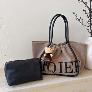 Sac à main en PU de luxe pour femmes avec logo personnalisé, grand sac de shopping décontracté tendance - Product Image 6