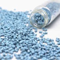 Granulés de résine PLA translucide, granulés de plastique en acide polylactique pour ustensiles jetables écologiques