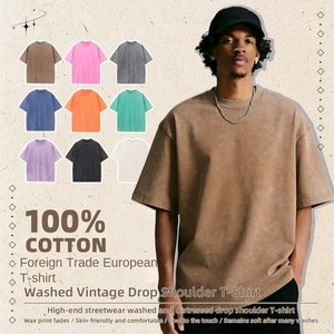 <span class=keywords><strong>T</strong></span>-shirt vintage oversize à épaules tombantes, 230 grammes, grammage lourd, délavé à l'acide, DTG haute qualité, vierge, personnalisable, uni ou avec motif graphique - Product Image 4