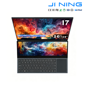 Laptop de Doble Pantalla Metálica OEM en Oferta, 16 Pulgadas, 14 Táctiles, 1 TB SSD, Core I7 9850h, 32 GB, Teclado Retroiluminado, Windows 11, Hfbook28/ds160-920 - Product Image 1