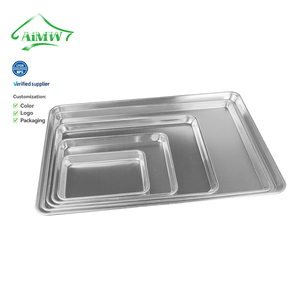 Cấp thực phẩm nhôm tấm nướng bánh nướng món ăn & Chảo 9*13 13*18 18*26 inch chịu nhiệt thép và kim loại bánh khay - Product Image 2