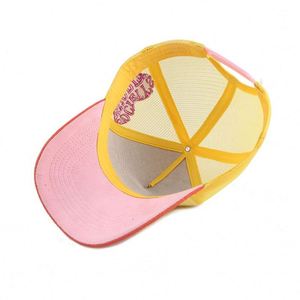 หมวกแก๊ปเบสบอลทรงโค้งปักโลโก้ตามแบบที่โรงงานออกแบบ หมวกตาข่ายแฟชั่น หมวกทรัคเกอร์ 5 ชิ้น ผ้าหนังกลับ - Product Image 5