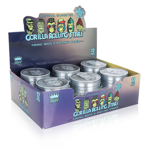 50MM 3 piezas molinillo de hierbas gorila patrón en relieve afilador de cigarrillos varios tamaños y patrones Disponibles accesorios para cigarrillos - Product Image 5