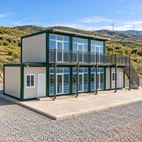 Bâtiment de bureau modulaire préfabriqué en panneaux sandwich d'acier, conteneur de 20 pieds à assemblage rapide, portable et relocalisable