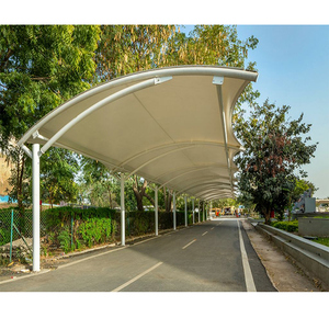 Abri de voiture et abri pour véhicules en membrane tendue PVDF anti-corrosion avec structure en acier Q235 pour zones industrielles - Product Image 4