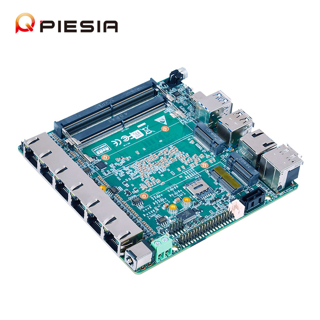 Piesia Ultra I5-125U I7-155U I5-125H I7-155H 12th Gen Nano Itx Board 2*DDR5 6 Lan Ports X86 Embedded Router Firewall Motherboard