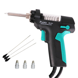 Station de dessoudage LCD ProsKit SS-331 90W avec affichage numérique, température réglable, pistolet à souder avec embouts et support - Product Image 2