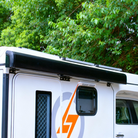 Auvent latéral pour véhicule, côté conducteur, 270 degrés, autoportant, avec éclairage LED, imperméable, UV50+, résistant au vent, pour SUV, fourgonnette, camion