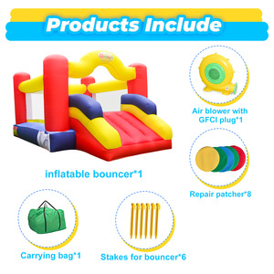 <span class=keywords><strong>Mini</strong></span> château <span class=keywords><strong>gonflable</strong></span> intérieur/extérieur usine en gros fête d'enfants jouer à la maison avec toboggan trampoline Bounce House - Product Image 4