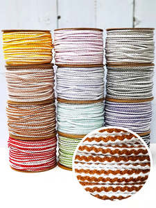 Corda in Cotone 100% Lavorata a Maglia con Motivo a Onde 3.5MM Personalizzata per <span class=keywords><strong>Borse</strong></span> Macramè - Product Image 3