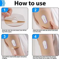 Patchs de capteur CGM imperméables de haute qualité Ermi, non tissés, pour la surveillance de la glycémie, résistance à la traction, sans latex, hypoallergéniques, CE