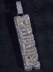 Colgante de moissanita de Hip Hop de lujo con hielo, cadena de diamantes de Plata de Ley 925, joyería para hombres y mujeres, regalo elegante - Product Image 4