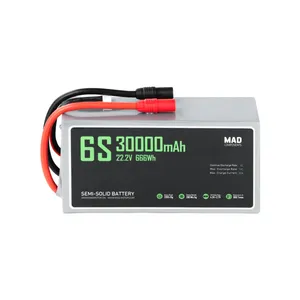 Batería de Litio de Estado Sólido para Drones de 6S 30Ah, Alta Densidad de Potencia y Peso Ligero - Product Image 2