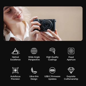 Lente VILTROX de Enfoque Automático, Full Frame, Retro, Ultrafino, AF 28mm F4.5 para Nikon, Fuji, <span class=keywords><strong>Sony</strong></span> E Mount A7C <span class=keywords><strong>A6400</strong></span> A6700 ZV-E10 A7M5 - Product Image 4