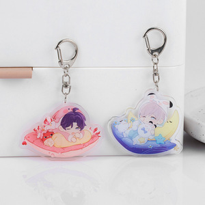 Portachiavi 98 stili <span class=keywords><strong>Anime</strong></span> portachiavi cartone animato portachiavi amore e Deepspace Xavier Zayne Rafayel Sylus Caleb <span class=keywords><strong>Anime</strong></span> portachiavi in acrilico - Product Image 4