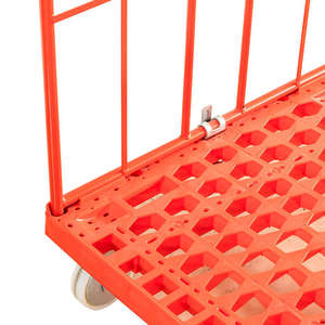 Middelzware <span class=keywords><strong>Trolley</strong></span> Rollende <span class=keywords><strong>Pallet</strong></span> Industriële Containerkooi Opvouwbare Handrol Kooi <span class=keywords><strong>Trolley</strong></span> Voor Wasgoed - Product Image 4
