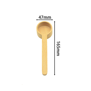 Cuillère à mesurer en bois écologique <span class=keywords><strong>10g</strong></span> 15g Cuillère à mesurer en bois pour le <span class=keywords><strong>sel</strong></span> de thé en poudre de lait protéiné - Product Image 5