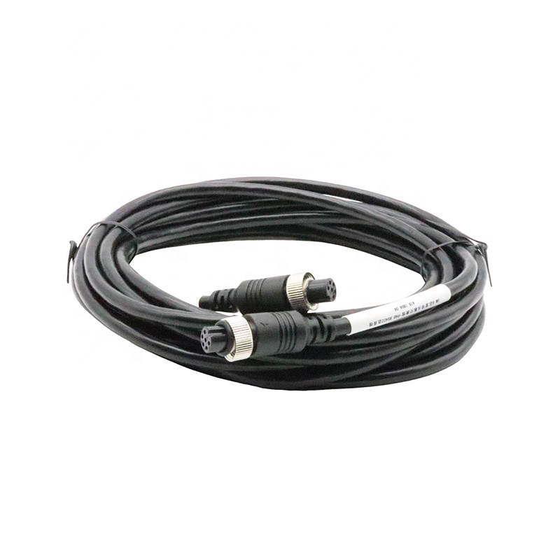 Waterproof Male To Female Rear View Reversing Camera Gx12 6Pin Aviation Cable Gx12 Connector Cable 6 Pin Aviation Cable