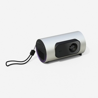 Projecteur portable Android 13 à succès, 4800 lumens, design cylindrique lumineux avec cordon, projecteur de voyage 1080P double Wi-Fi