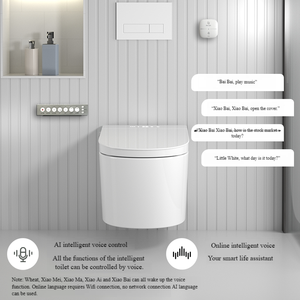 Inodoro inteligente suspendido de <span class=keywords><strong>alta</strong></span> calidad <span class=keywords><strong>con</strong></span> <span class=keywords><strong>cisterna</strong></span> oculta, sin tanque, para baño - Product Image 3