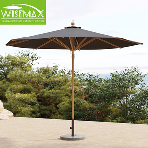 WISEMAX mobilya Modern açık güneşlik şemsiye alüminyum çerçeve su geçirmez kumaş şemsiye havuz kenarı plaj için mermer tabanı ile - Product Image 1