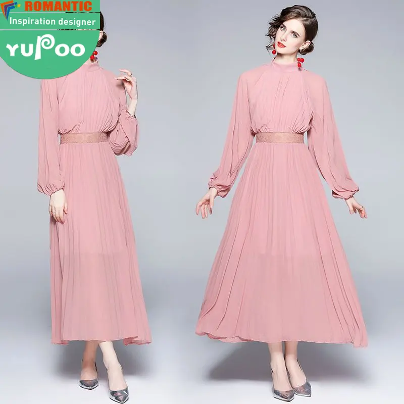 9381-65-33 fabricantes de ropa de mujer personalizada al por mayor ropa de graduación elegante vintage dama OEM stock vestidos largos
