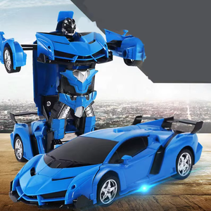 <span class=keywords><strong>Transfiguración</strong></span> 2 en 1 Robots Modelo de vehículo deportivo Recargable One Click Control remoto eléctrico Coche de juguete Caja de color Regalo - Product Image 5