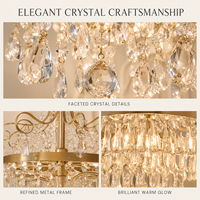 Support Démontable Doré Pour Lustre Cristal LED Hauteur Réglable Garantie 2 Ans Pour Mariages Et Événements