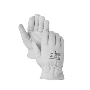 Gants de conducteur en cuir de vachette de couleur personnalisée taille personnalisée anti-coupure anti-dérapant respirant confortable gants de sécurité réglables - Product Image 1