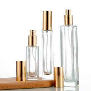 Venta al por Mayor de Botellas de Perfume de 30ml 50ml, Botella de Perfume Recargable Cuadrada Transparente de 100ml con Atomizador y Tapa de Rosca - Product Image 2