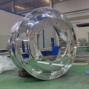 Nouvelle <span class=keywords><strong>roue</strong></span> couleur argent 22.5 pouces roues jantes en fonte d'aluminium Offre Spéciale Alcoa camion roues <span class=keywords><strong>remorque</strong></span> camion pièces et accessoires - Product Image 5