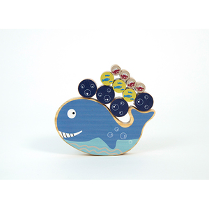 Riconoscimento della forma di legno giocattoli educativi in stile balena marina per bambini della prima <span class=keywords><strong>infanzia</strong></span> - Product Image 4
