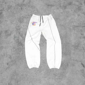 กางเกงกันเหงื่อของผู้ชายวินเทจผ้าฟลีซขากางเกงกันน้ำผ้าลินินแบบเรียงซ้อนกันผ้าเย็บปักผ้าฝ้าย100% อย่างหนักขนาดกลาง - Product Image 2