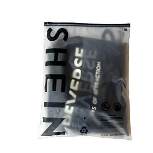Benutzer definierte Kunststoff verpackung Frosted Zipper Bags Matte Clothing Bag Pouch