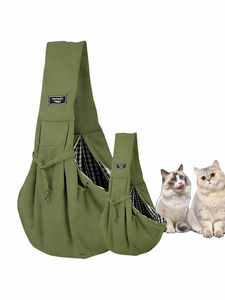 Katlanabilir, Ters Çevrilebilir, Eller Serbest, Çevre Dostu Polyester Fermuarlı Evcil Hayvan Taşıma Sırt Çantası - Yastıklı Omuz Askısı, 8 kg'a Kadar Küçük Köpekler İçin - Product Image 5