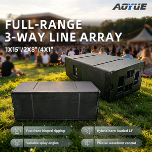 Wl8B Haut-parleur de grande portée pour extérieur, haut-parleurs à cornet longue portée, système 3 voies, 1 x 15''/2 x 8''/4 x 1'', enceinte Line Array - Product Image 1